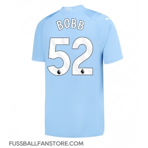 Manchester City Oscar Bobb #52 Replik Heimtrikot 2023-24 Kurzarm